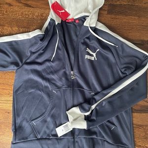Vintage Puma hooded track jacket